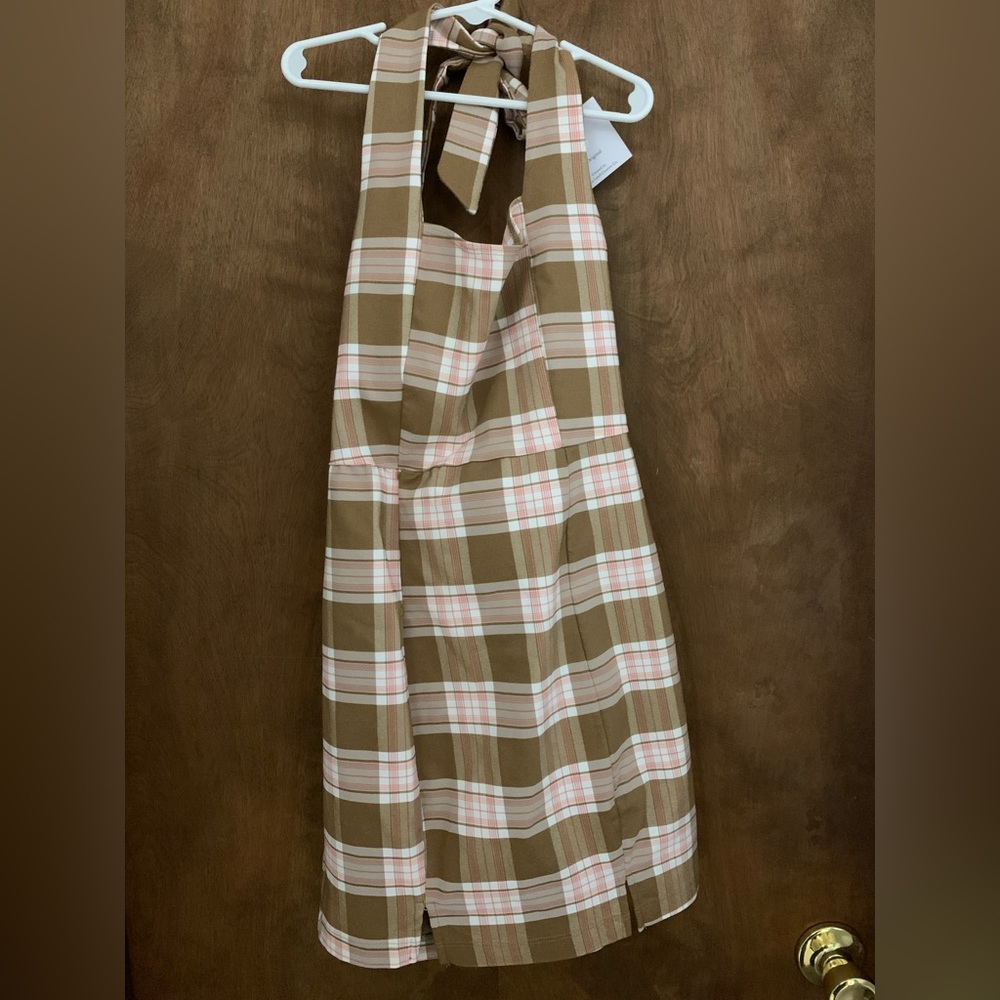 Dry goods plaid dress size small new with tags